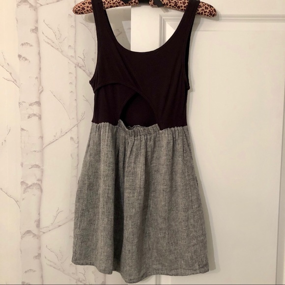 Black and Tweed Mini Dress - Picture 2 of 5